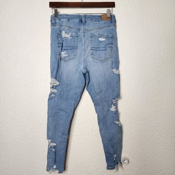 American Eagle Next Level Stretch Curvy High-Waisted Jeggings Crop Size 6 Short - Picture 4 of 8